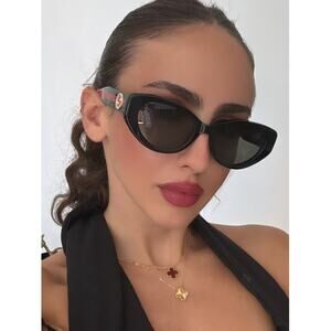 NEW Gucci GG1862S Black Cat Eye Sunglasses $515